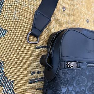 COACH Black Leather Men's Bag